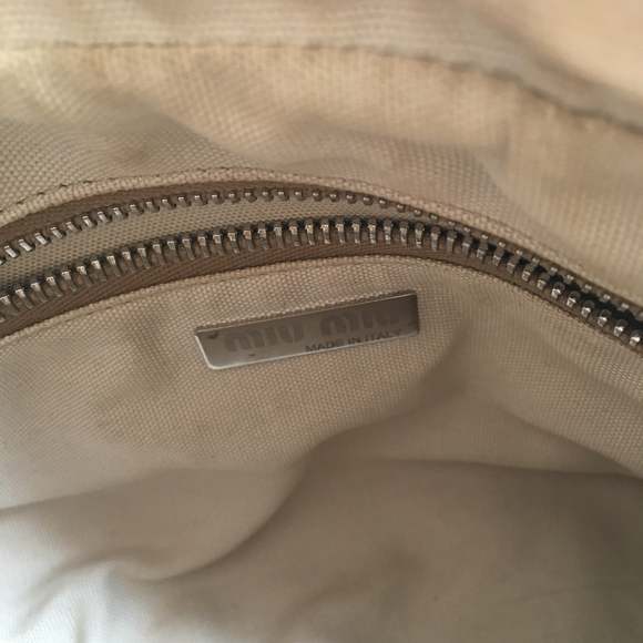 MIU MIU Shoulder Bag in Green Leather - Picture 12 of 12